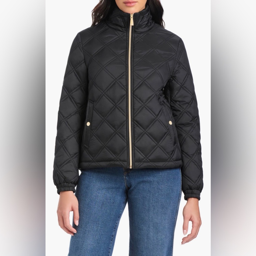 ♠️Kate spade Hooded Diamond Quilted Jacket. Ladies XL